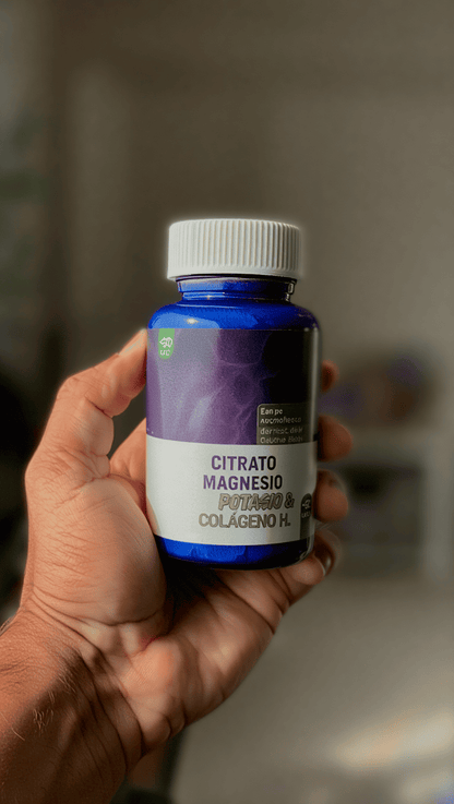 Citrato de Magnesio con Potasio y Colágeno incluido